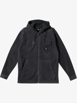 Shop Quiksilver Super Swell Zip-Up Hoodie Black Super Swell
