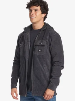 Shop Quiksilver Super Swell Zip-Up Hoodie Black Super Swell
