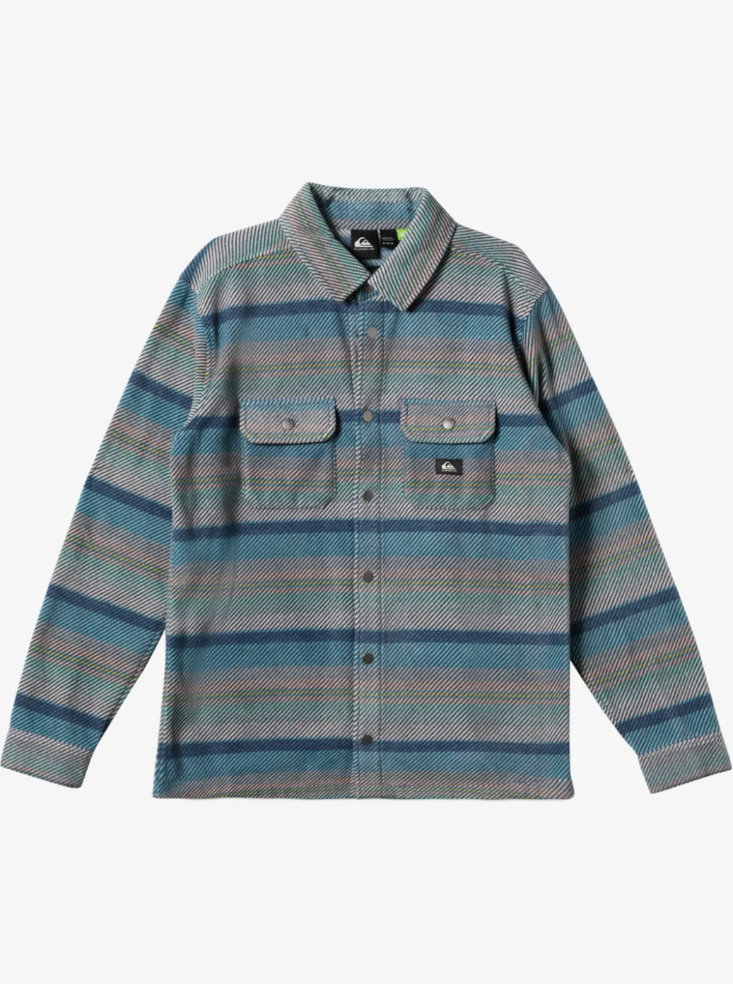 Discount Quiksilver Surf Days Long Sleeve Fleece Shirt Reef Waters Surf Days