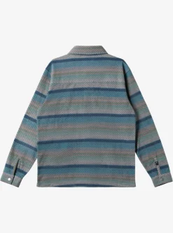 Discount Quiksilver Surf Days Long Sleeve Fleece Shirt Reef Waters Surf Days