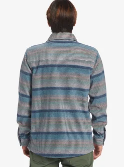 Discount Quiksilver Surf Days Long Sleeve Fleece Shirt Reef Waters Surf Days