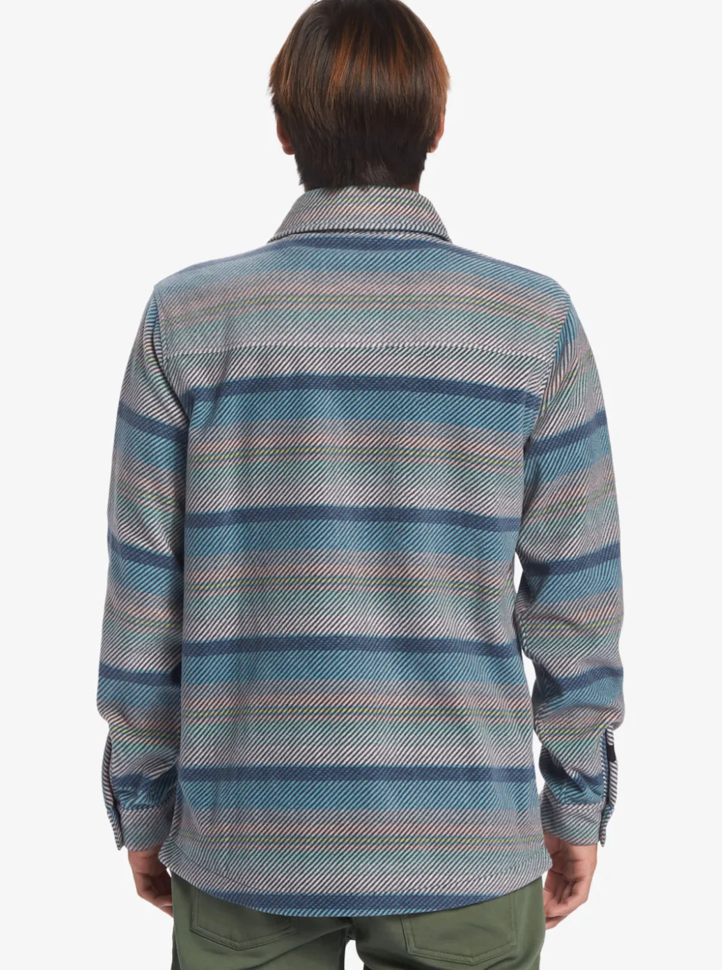 Discount Quiksilver Surf Days Long Sleeve Fleece Shirt Reef Waters Surf Days