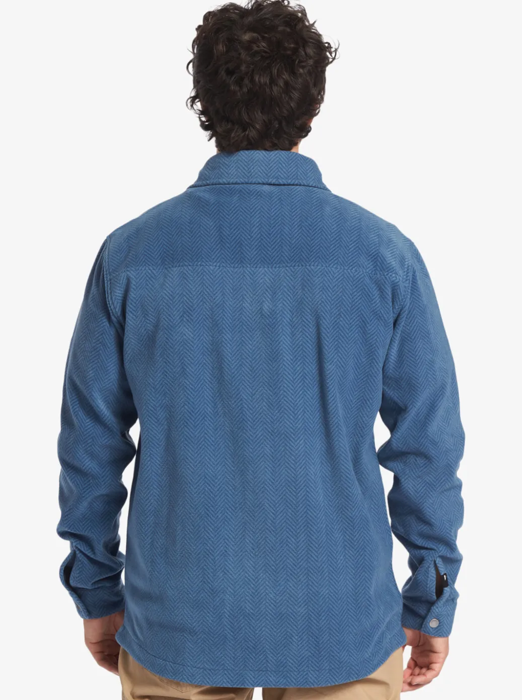 Discount Quiksilver Surf Days Long Sleeve Fleece Shirt Midnight Navy Surf Days