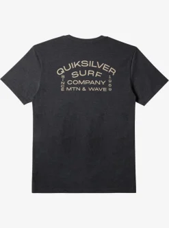 Best Quiksilver Surf Lockup T-Shirt Charcoal Heather