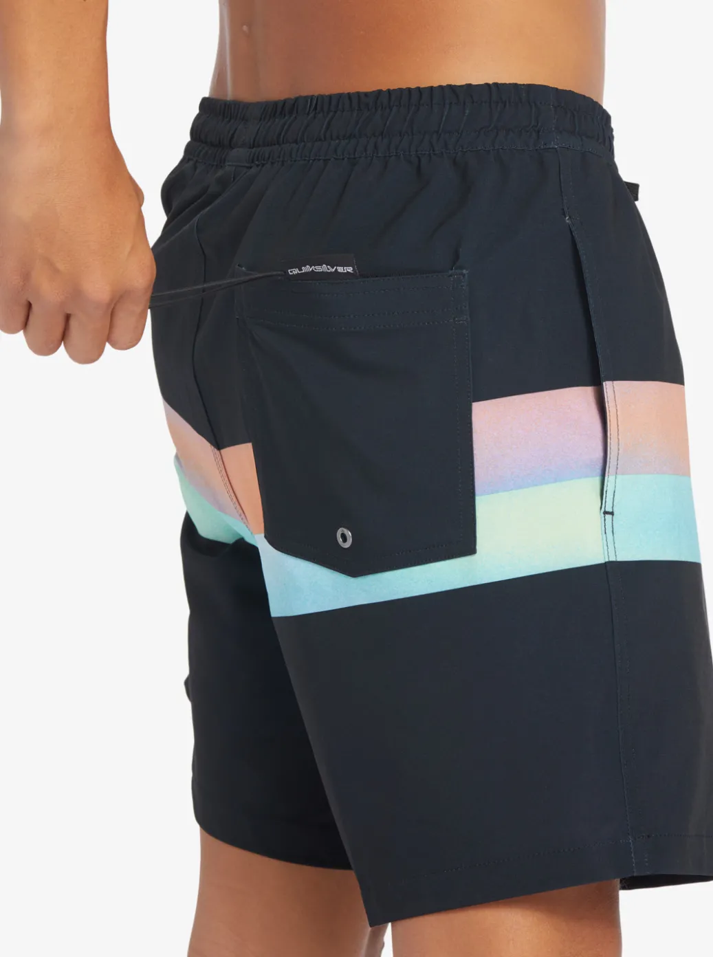 Discount Quiksilver Surfsilk Air-Brush 17" Volleys For Men Black