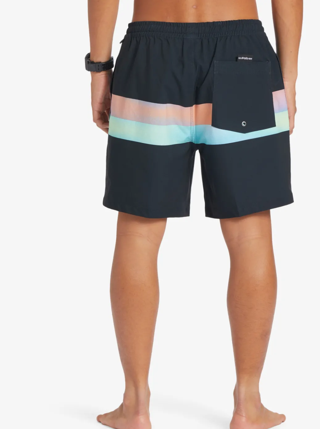 Discount Quiksilver Surfsilk Air-Brush 17" Volleys For Men Black