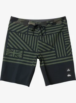 Best Sale Quiksilver Surfsilk Hawaii Flag 20 20" Boardshorts Black