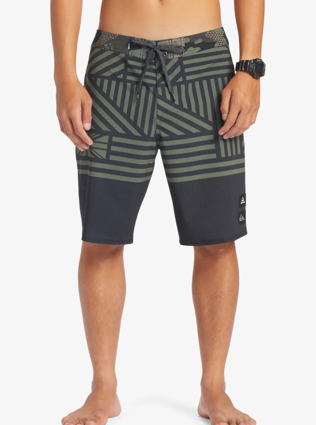 Best Sale Quiksilver Surfsilk Hawaii Flag 20 20" Boardshorts Black