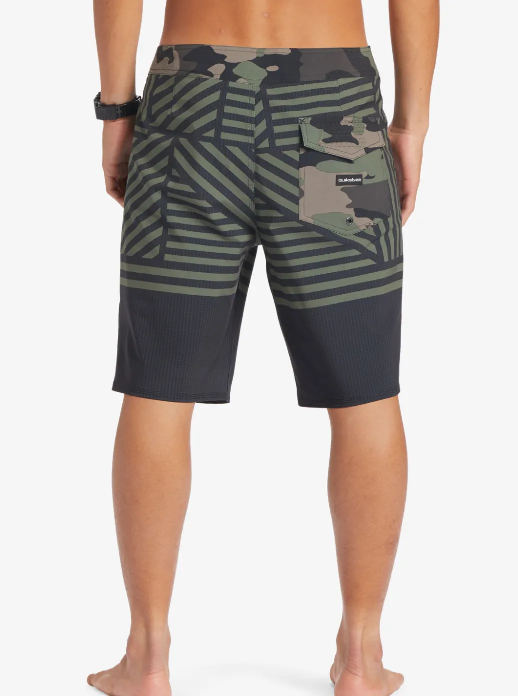 Best Sale Quiksilver Surfsilk Hawaii Flag 20 20" Boardshorts Black