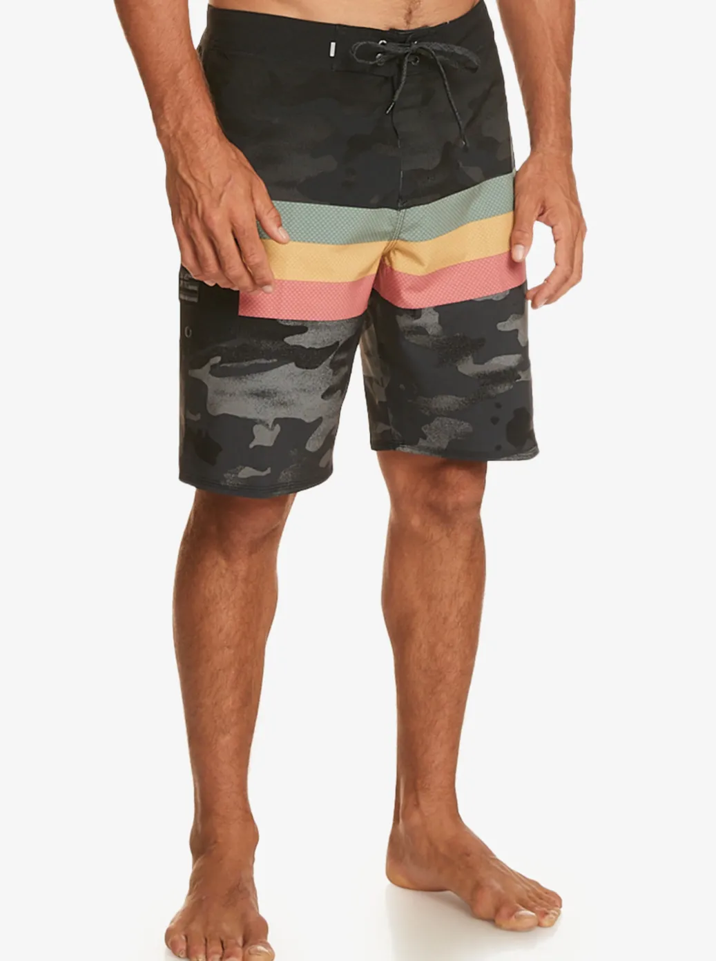 Store Quiksilver Surfsilk Hawaii Stripe 20" Boardshorts Black