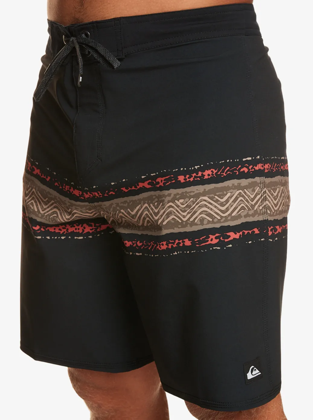 Outlet Quiksilver Surfsilk Mesa Stripe 19" Boardshorts Black