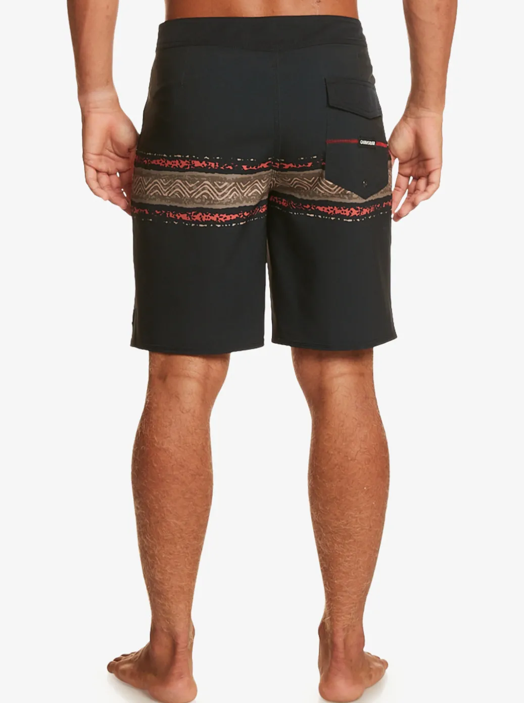 Outlet Quiksilver Surfsilk Mesa Stripe 19" Boardshorts Black