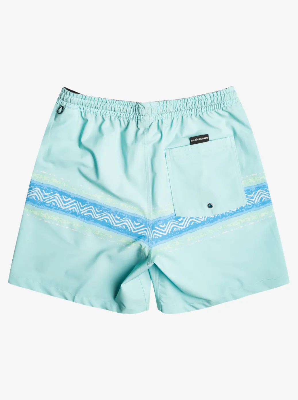 Sale Quiksilver Surfsilk Mesa Stripe 17" Volleys Pastel Turquoise
