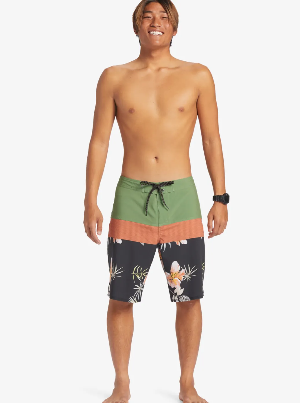 Flash Sale Quiksilver Surfsilk Panel 20" Boardshorts Black