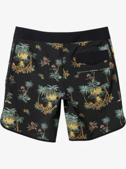 Best Sale Quiksilver Surfsilk Scallop 19" Boardshorts Black Palm Spritz