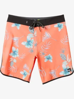 Best Sale Quiksilver Surfsilk Scallop 19" Boardshorts Fiery Coral