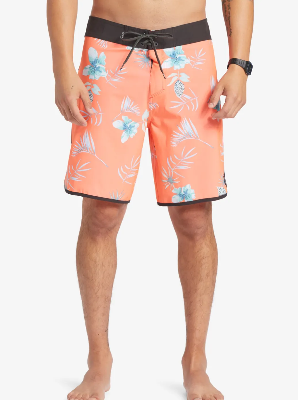 Best Sale Quiksilver Surfsilk Scallop 19" Boardshorts Fiery Coral