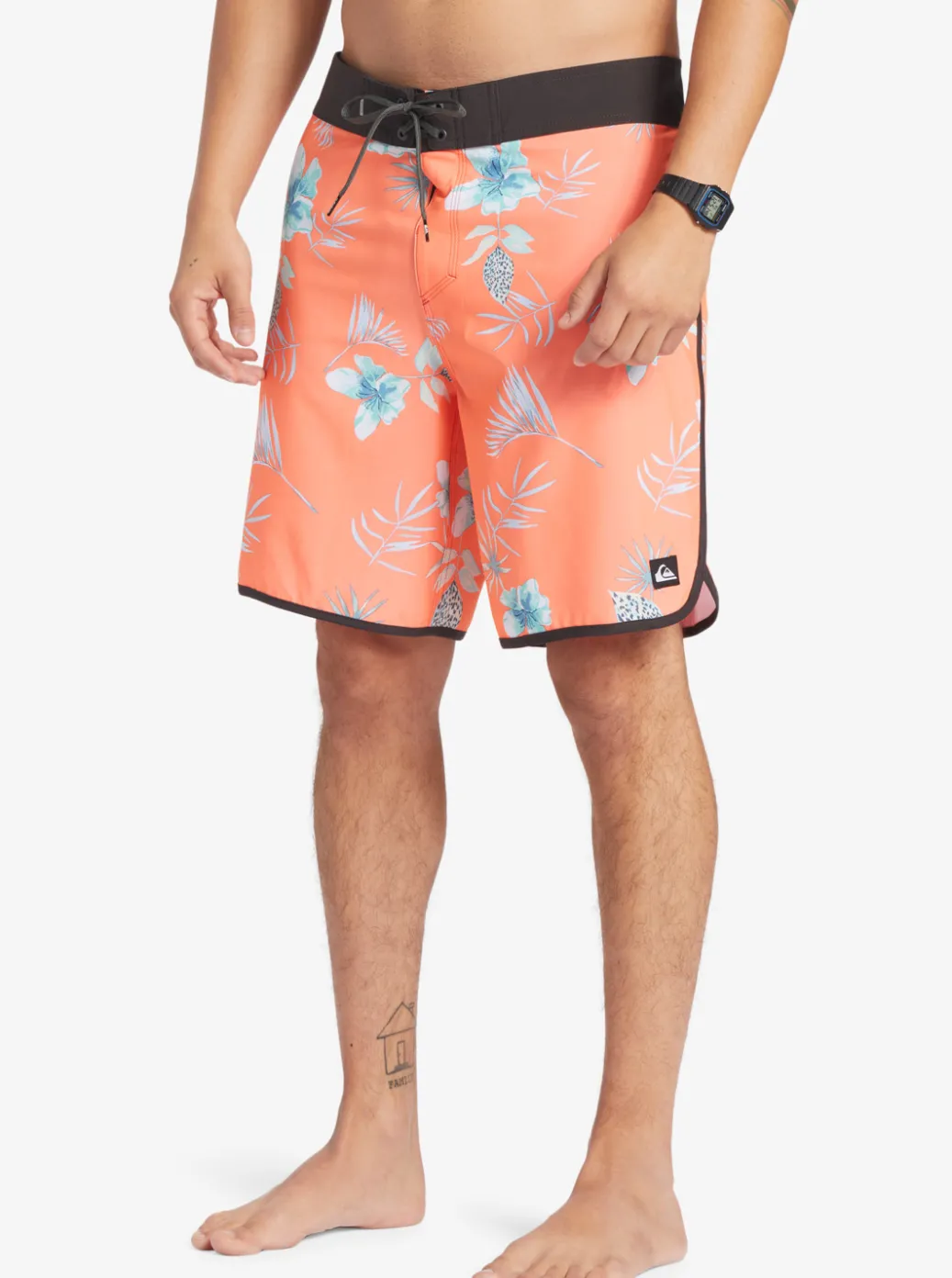 Best Sale Quiksilver Surfsilk Scallop 19" Boardshorts Fiery Coral