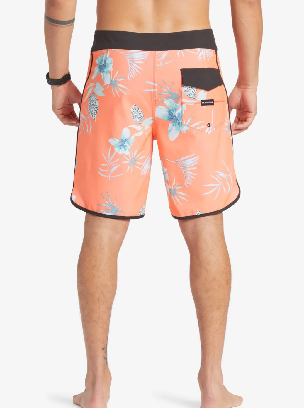 Best Sale Quiksilver Surfsilk Scallop 19" Boardshorts Fiery Coral