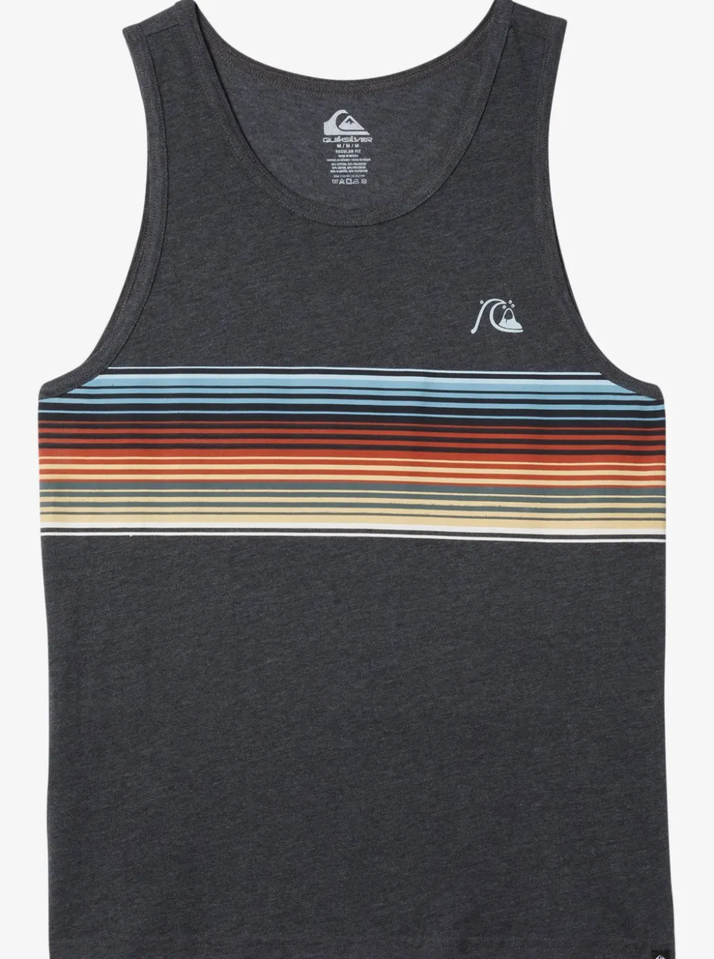 Hot Quiksilver Swell Vision Tank Mj0 T-Shirt Charcoal Heather