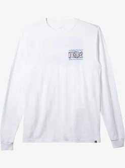 Cheap Quiksilver Taking Roots Long Sleeve T-Shirt White