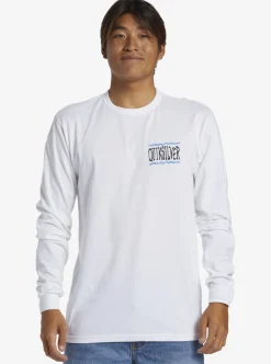 Cheap Quiksilver Taking Roots Long Sleeve T-Shirt White