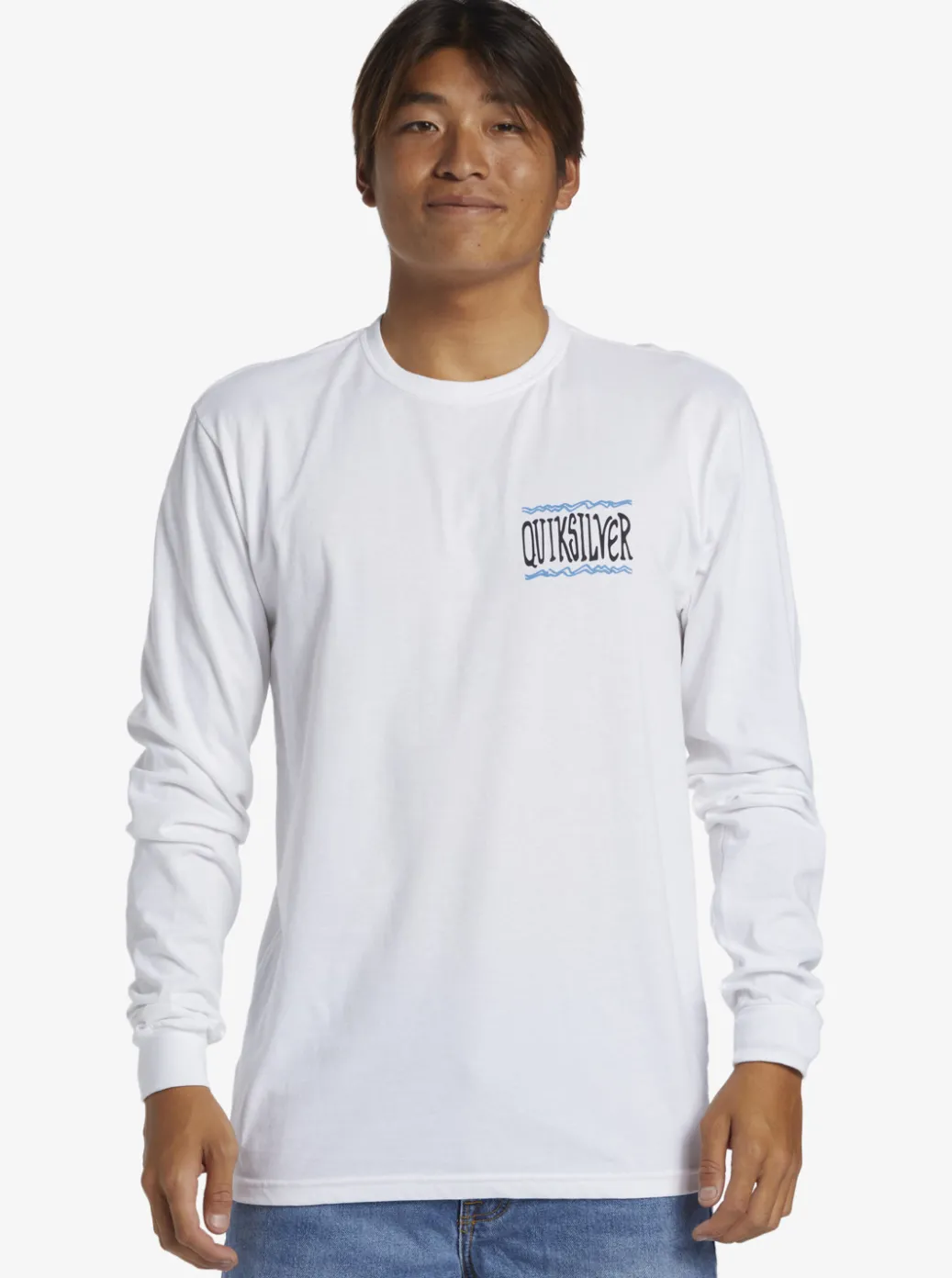 Cheap Quiksilver Taking Roots Long Sleeve T-Shirt White