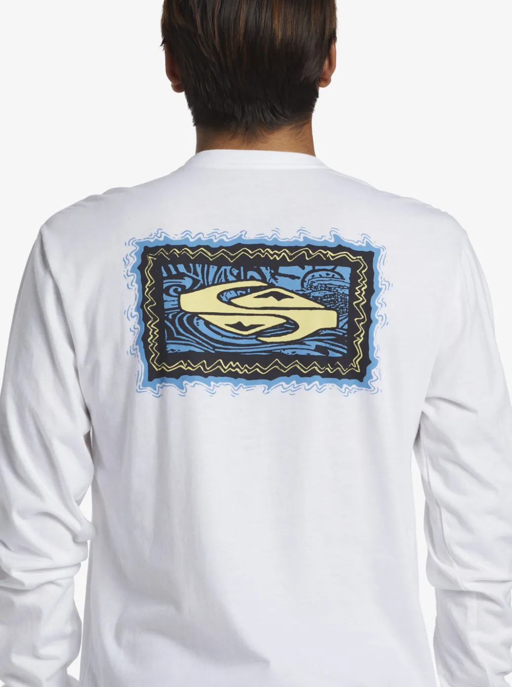Cheap Quiksilver Taking Roots Long Sleeve T-Shirt White