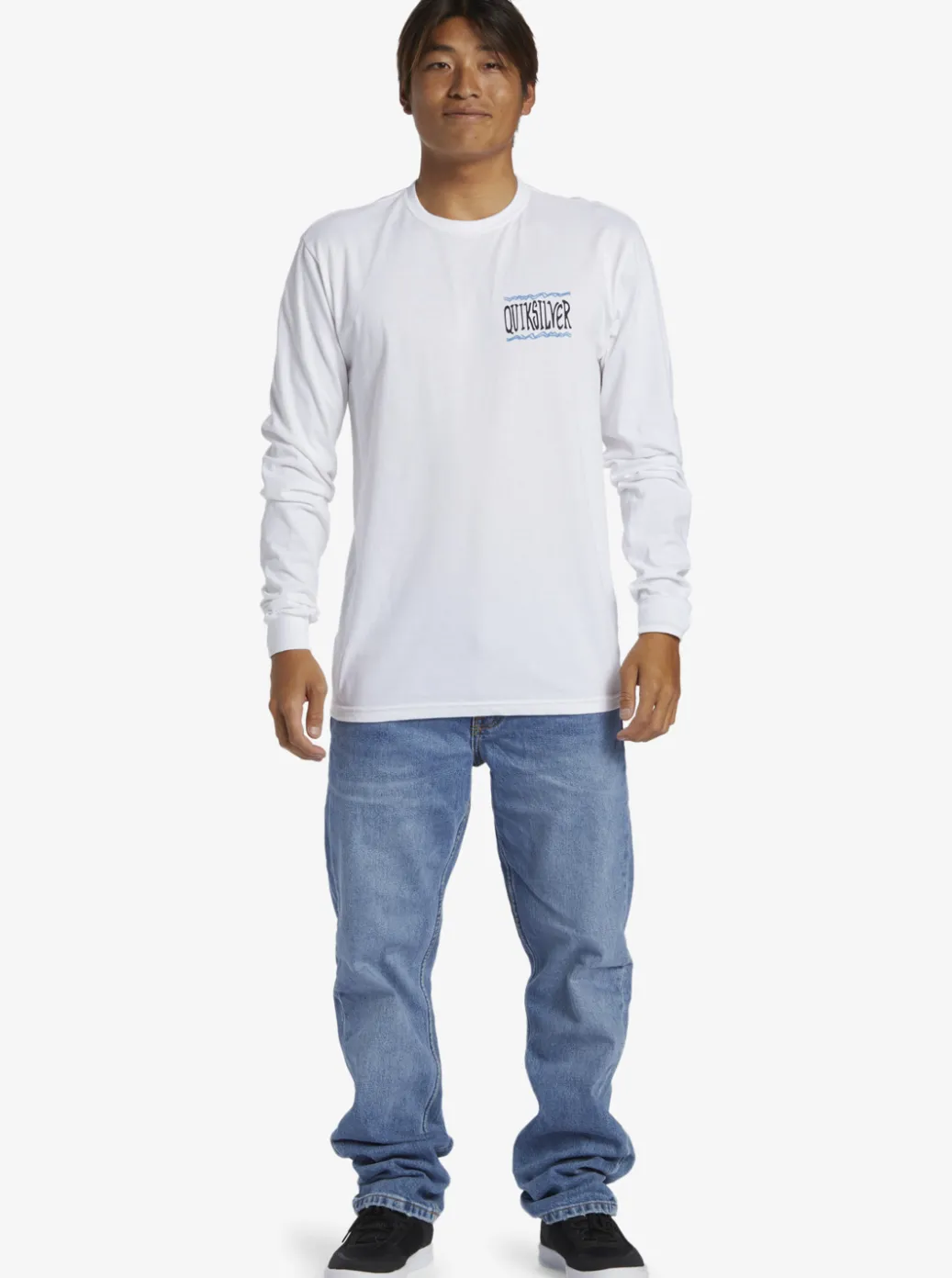Cheap Quiksilver Taking Roots Long Sleeve T-Shirt White
