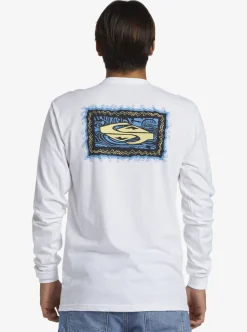Cheap Quiksilver Taking Roots Long Sleeve T-Shirt White