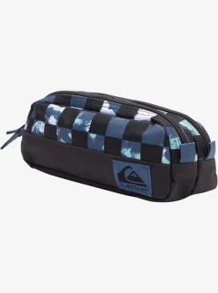 Online Quiksilver Tasmen Pencil Case Bering Sea Check Tie Dye 233
