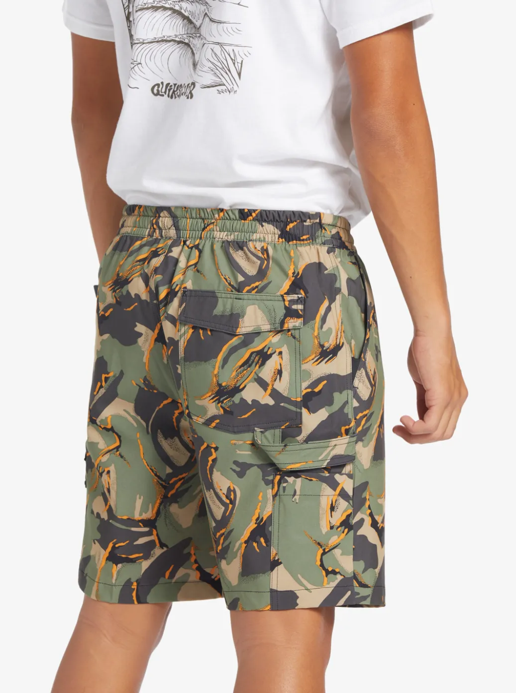 Best Sale Quiksilver Taxer Cargo 18" Amphibian Boardshorts Camo - Plage