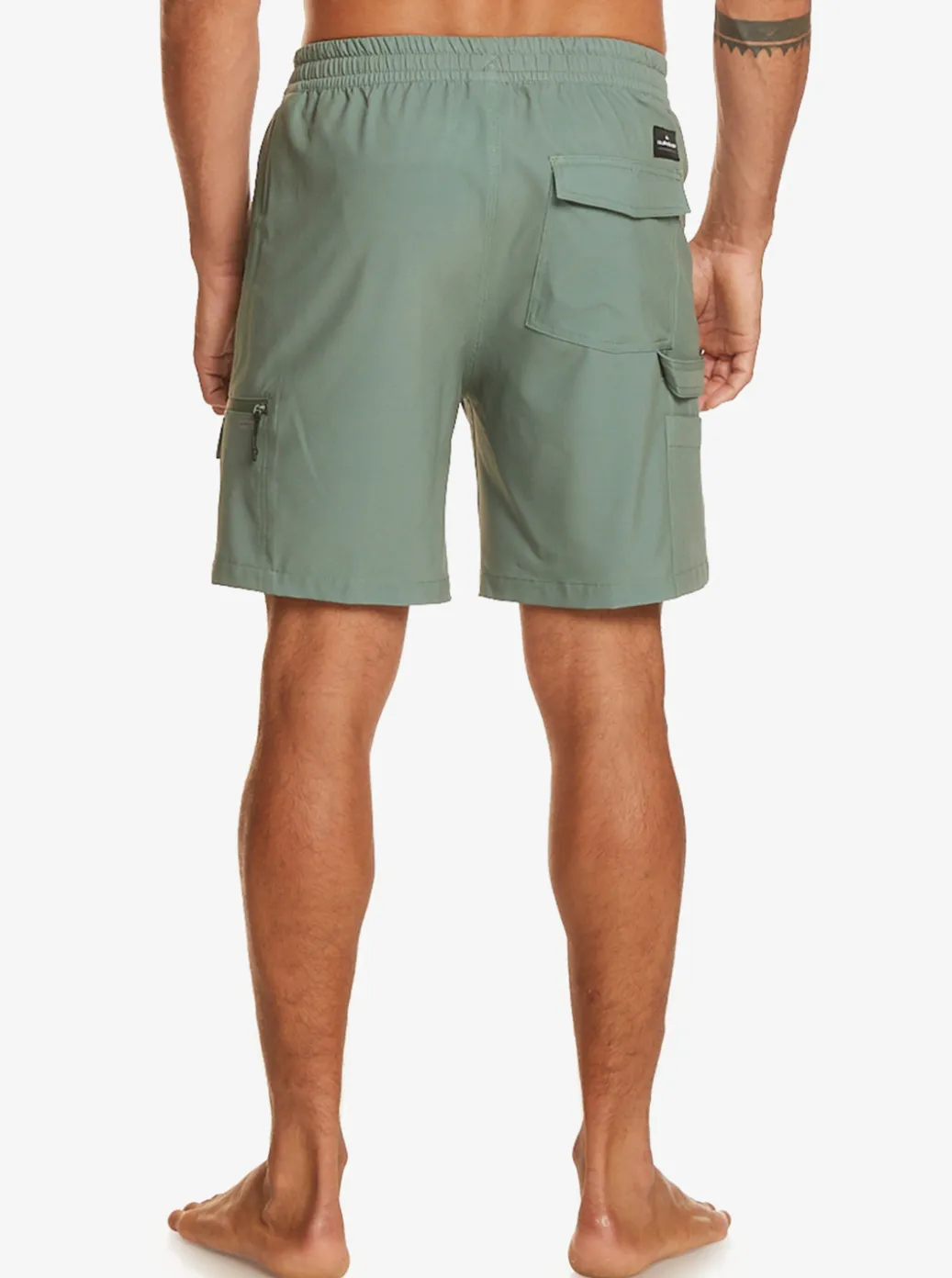 Best Sale Quiksilver Taxer Cargo 18" Amphibian Boardshorts Laurel Wreath