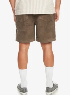 Sale Quiksilver Taxer Cord Shorts Major Brown