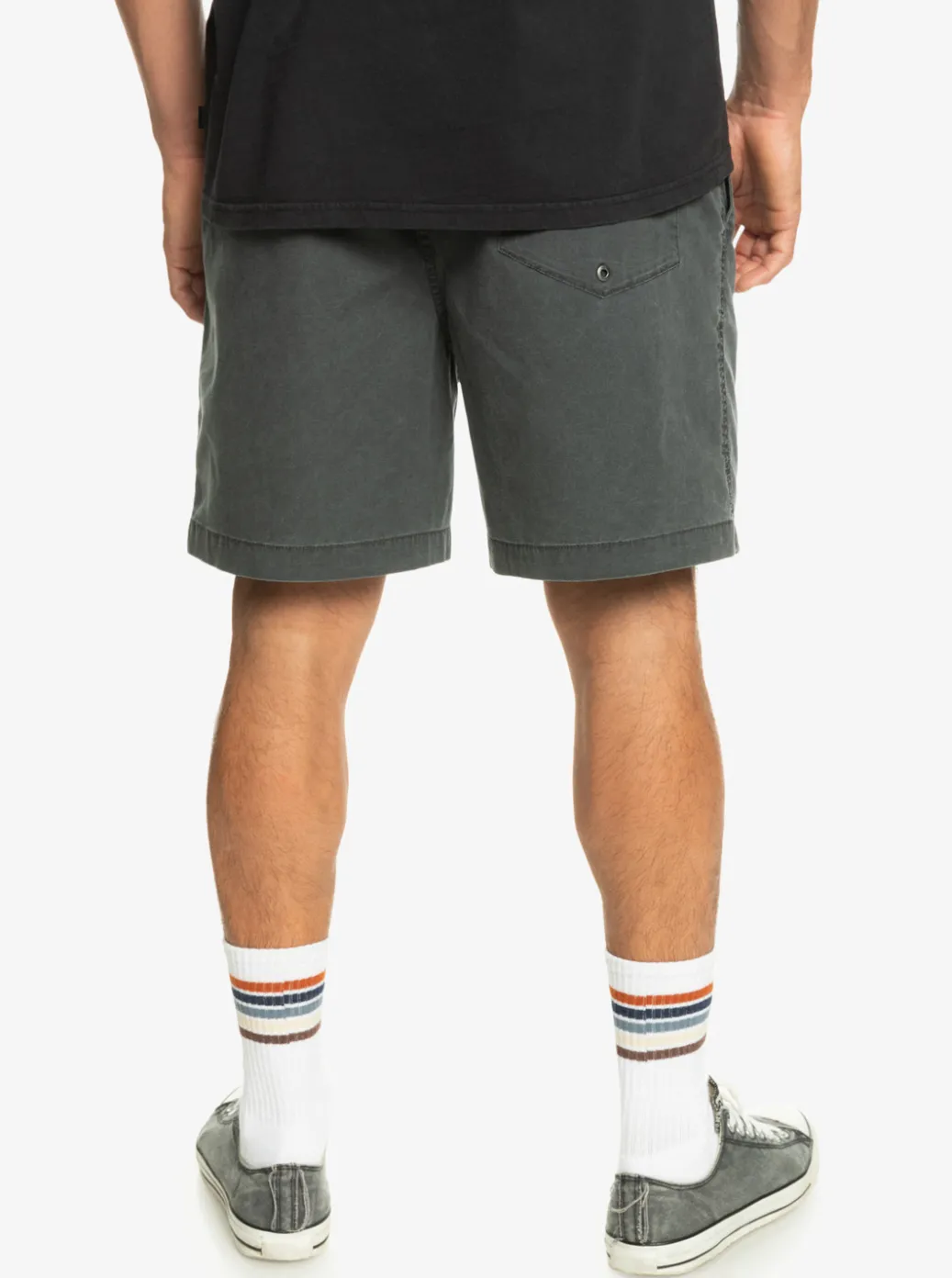 Best Quiksilver Taxer Elastic Waist Shorts Black
