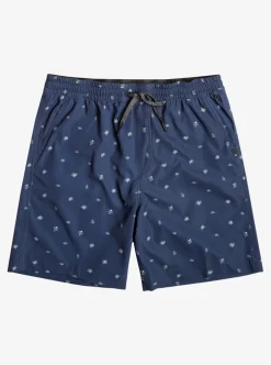 Best Sale Quiksilver Taxer Print 18" Amphibian Boardshorts Naval Accademy