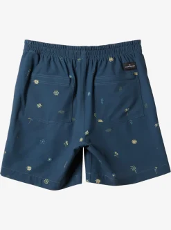 Best Sale Quiksilver Taxer Print 18" Amphibian Boardshorts Bering Sea