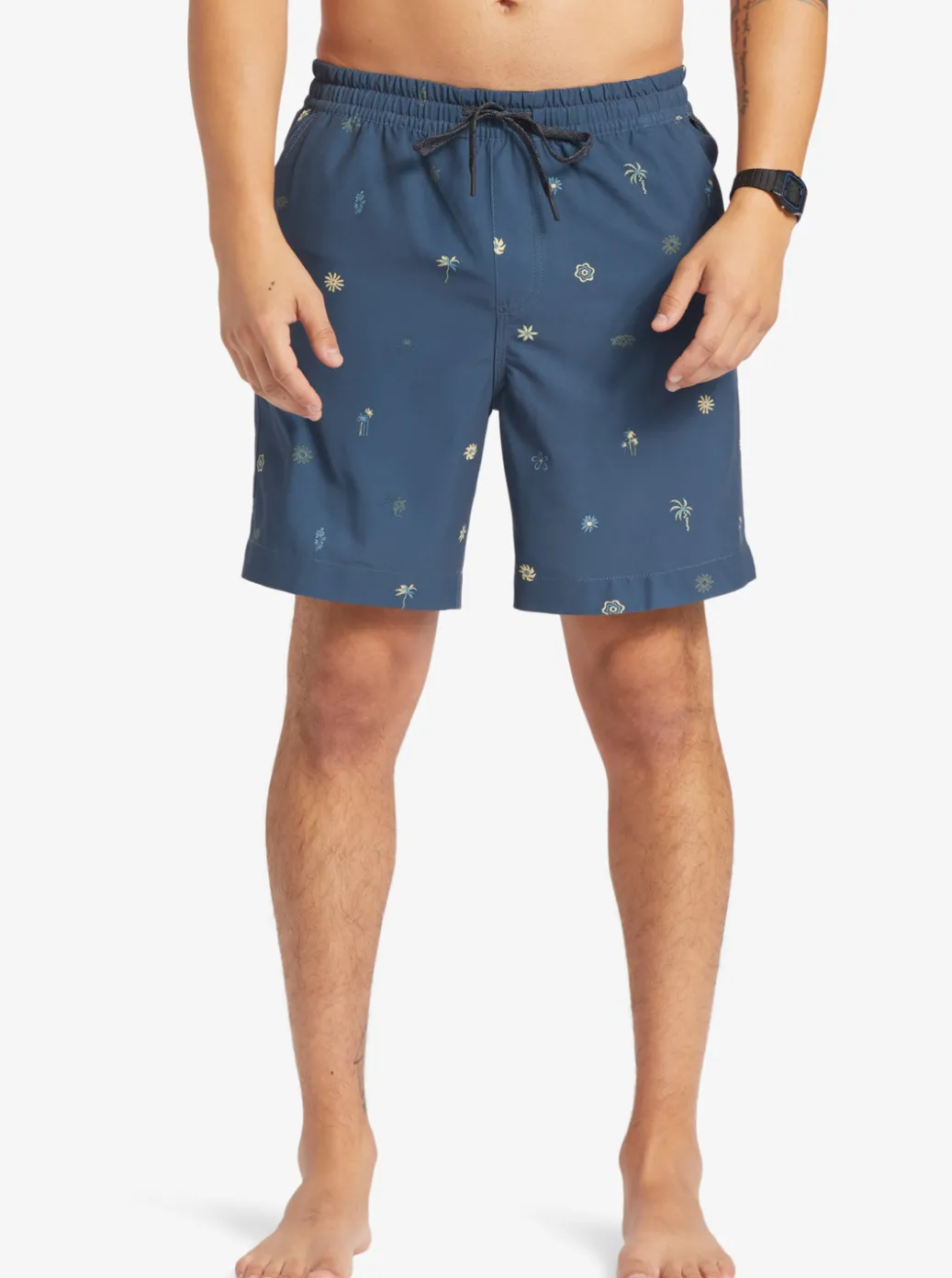 Best Sale Quiksilver Taxer Print 18" Amphibian Boardshorts Bering Sea