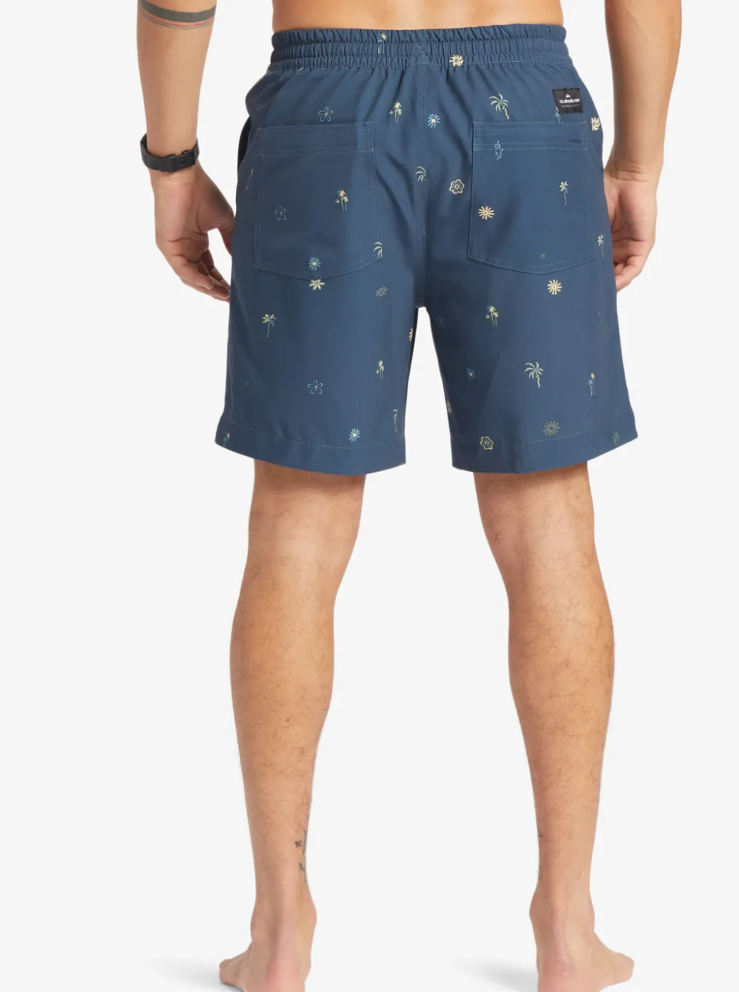 Best Sale Quiksilver Taxer Print 18" Amphibian Boardshorts Bering Sea