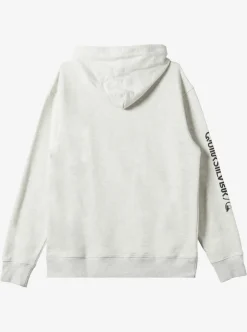 Sale Quiksilver The Original Hoodie White Marble Heather