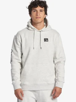Sale Quiksilver The Original Hoodie White Marble Heather