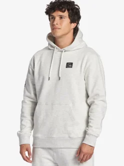 Sale Quiksilver The Original Hoodie White Marble Heather