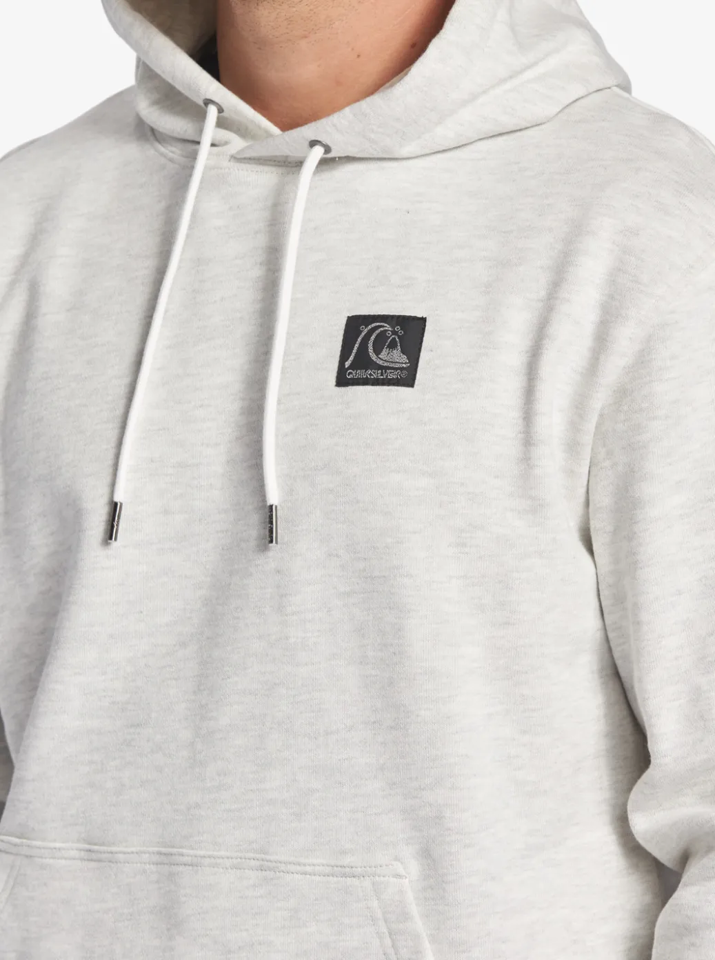 Sale Quiksilver The Original Hoodie White Marble Heather