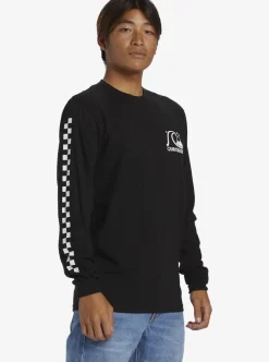 Online Quiksilver The Original Long Sleeve T-Shirt Black