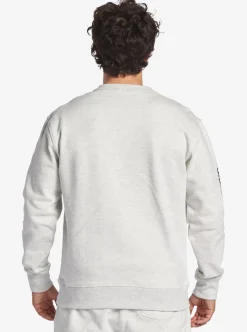 Best Sale Quiksilver The Original Sweatshirt White Marble Heather