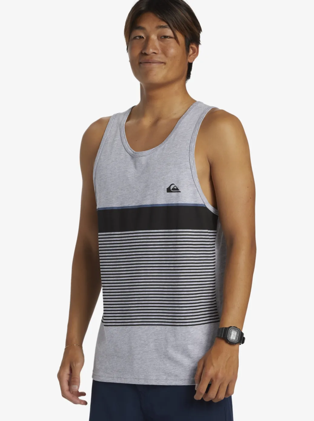 Store Quiksilver Tijuana Stripe Tank Top Athletic Heather