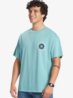 Shop Quiksilver Tipping Sunsets Mnd T-Shirt Reef Waters