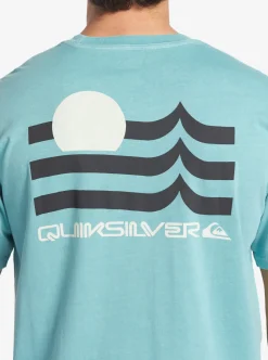 Shop Quiksilver Tipping Sunsets Mnd T-Shirt Reef Waters