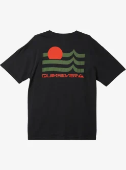 Outlet Quiksilver Tipping Sunsets Mnd T-Shirt Tarmac