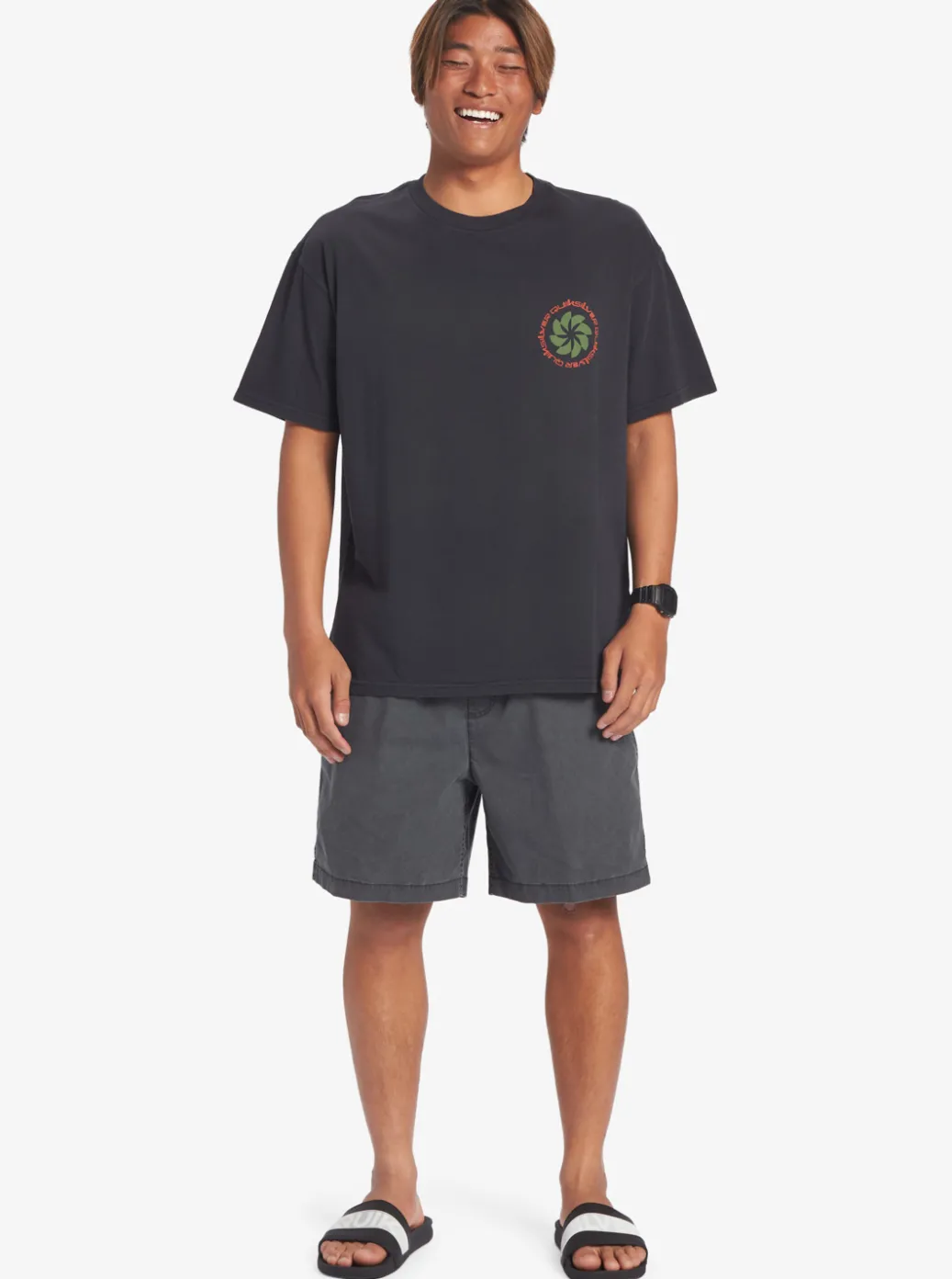 Outlet Quiksilver Tipping Sunsets Mnd T-Shirt Tarmac